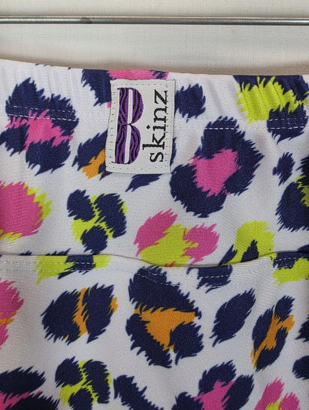 NWT B Skinz Golf Tennis Skort Small Animal Print Hanky Panky Neon Leopard USA